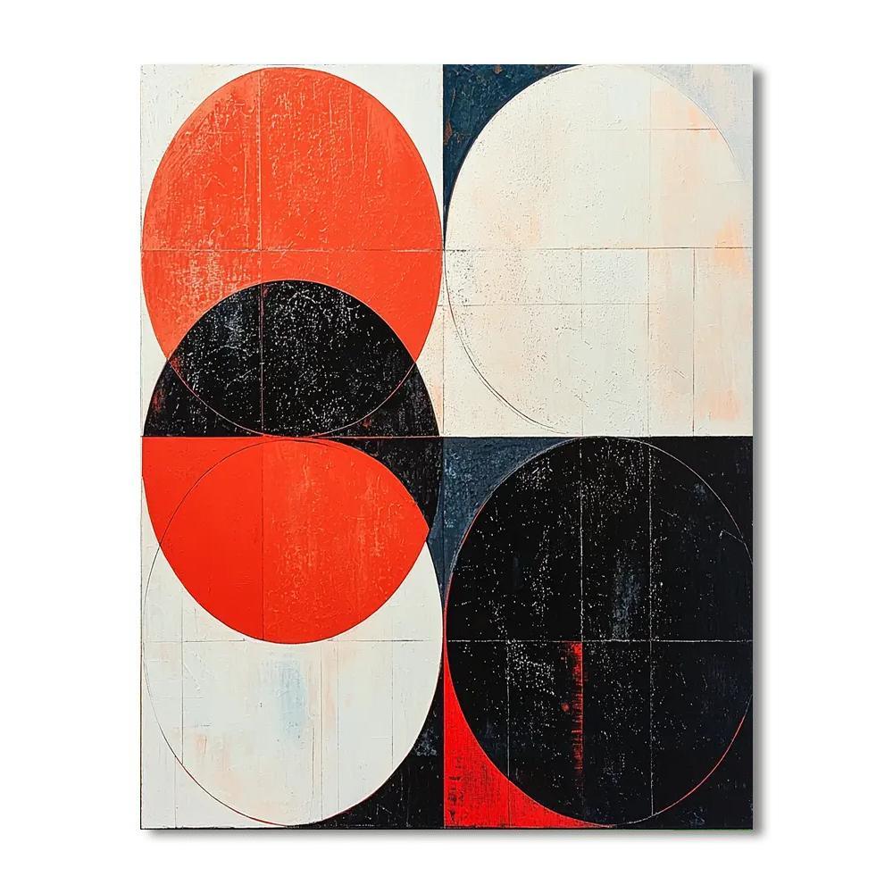 Kazimir Malevich Inspired Harmony In Shapes  Paint By Numbers Kits