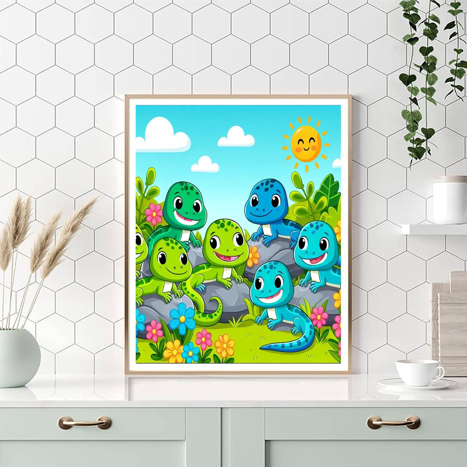 Lively Lizards Paint By Number