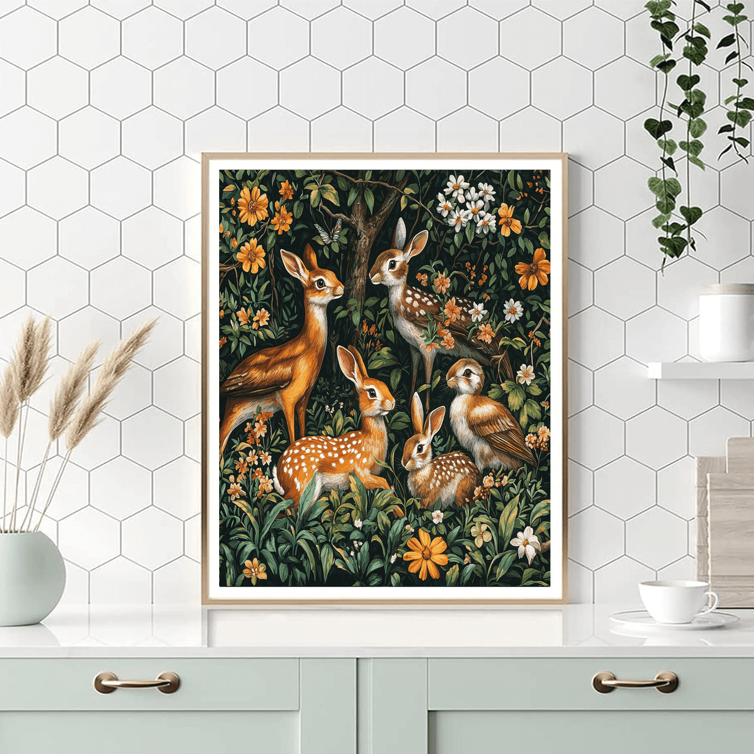 John James Audubon Inspired Animals In Harmony  DIY Paint By Numbers