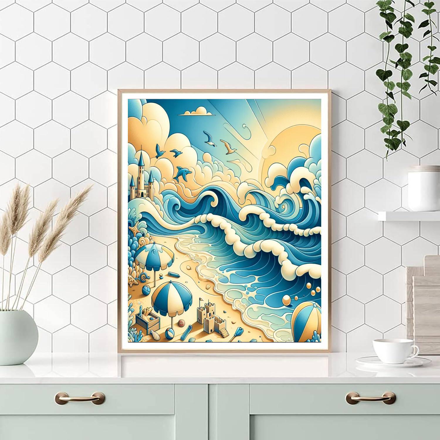 Whimsical Seaside Fun Paint By Color