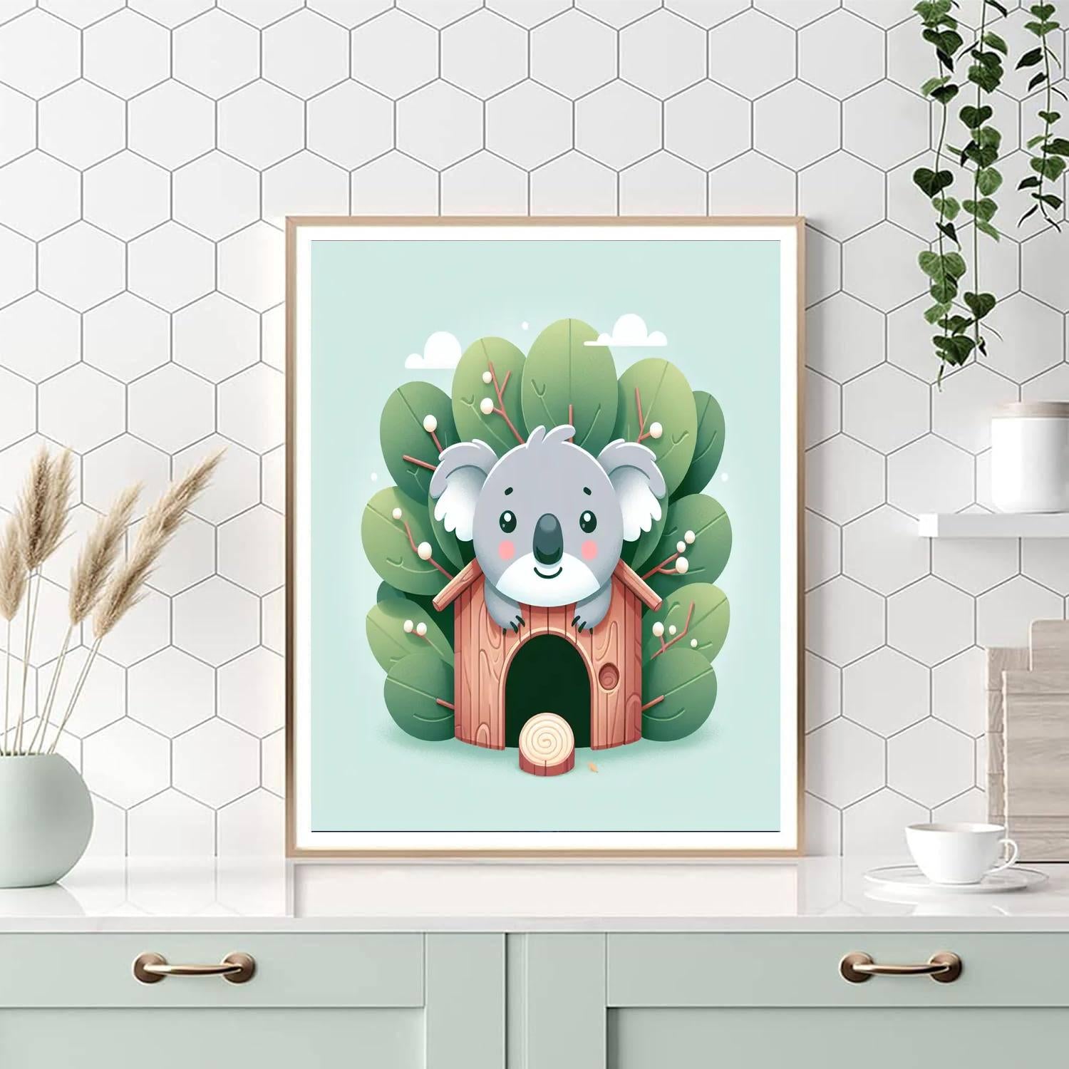 Clever Koala Treehouse Painting By Numbers Kit