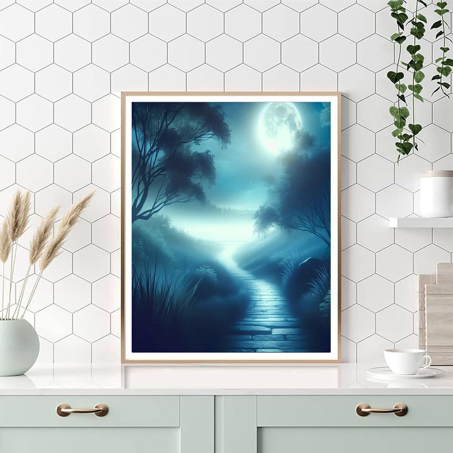 Quiet Moonlit Path Paint By Numbers