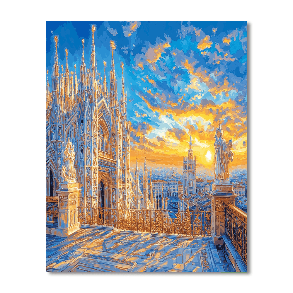 Milan Cathedral Number Painting