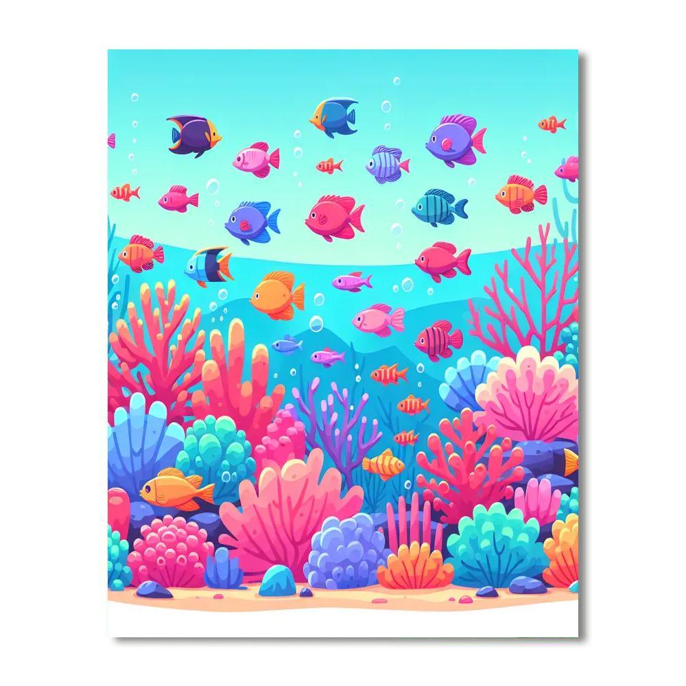 Ocean Oasis Paint By Numbers Art