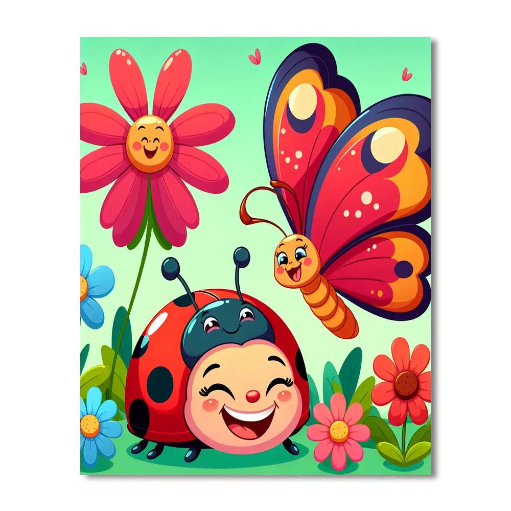 Cuddle Bug Insect Friends Numbered Painting Kits