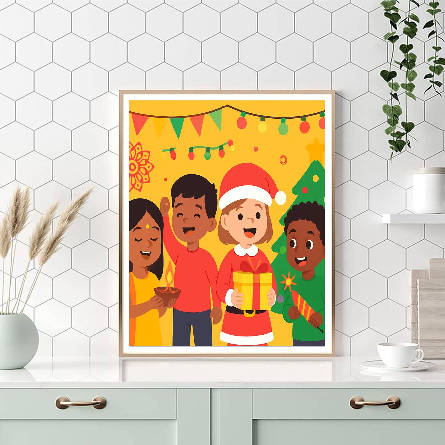 Holiday Festival Celebration Paint By Numbers