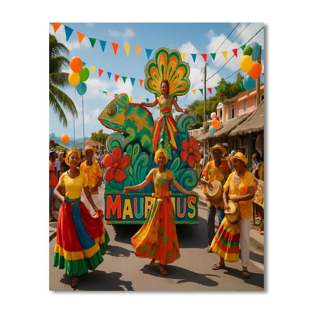 Karnival Des Arts - Mauritius Number Painting