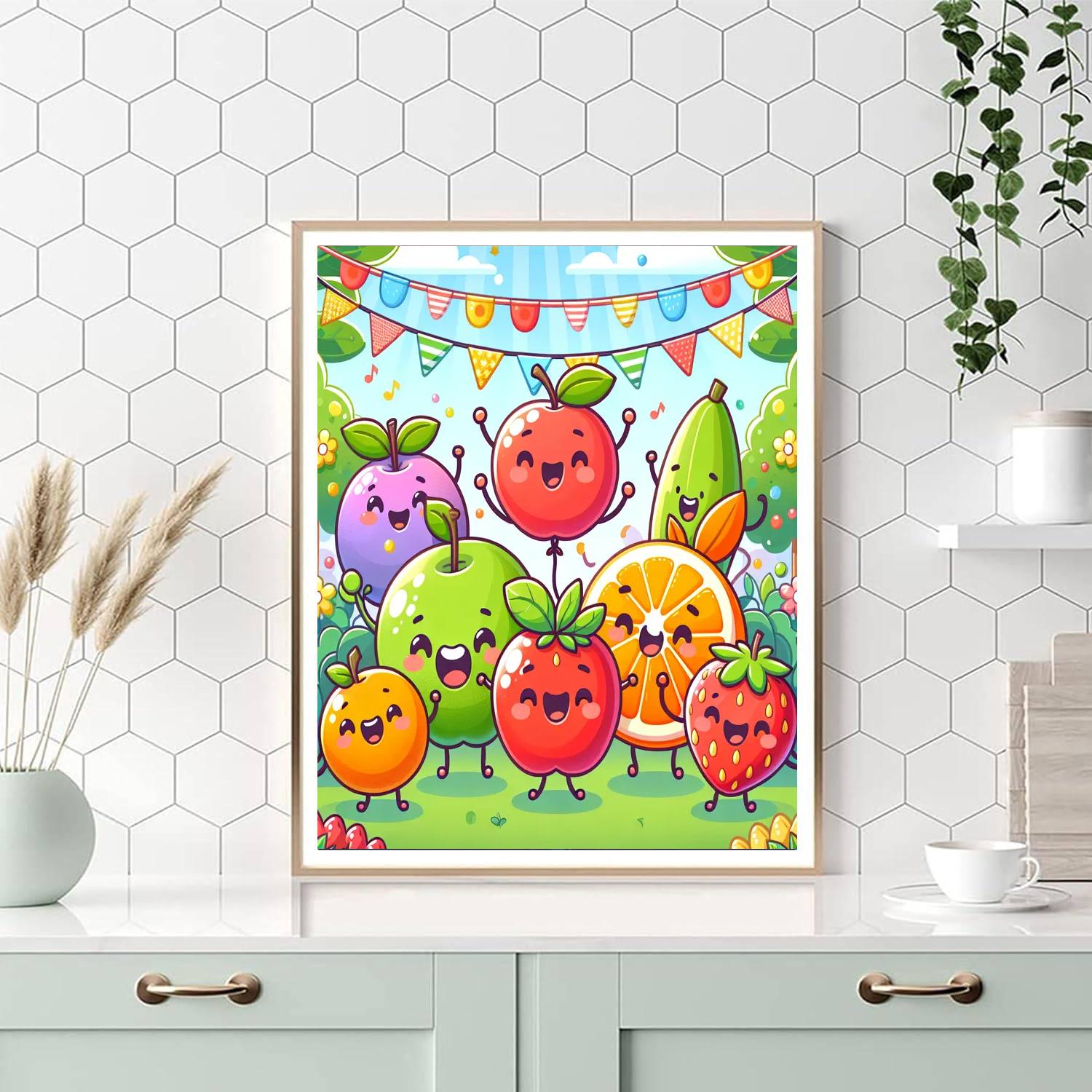 Fantastic Fruit Fiesta Painting By Numbers Kit