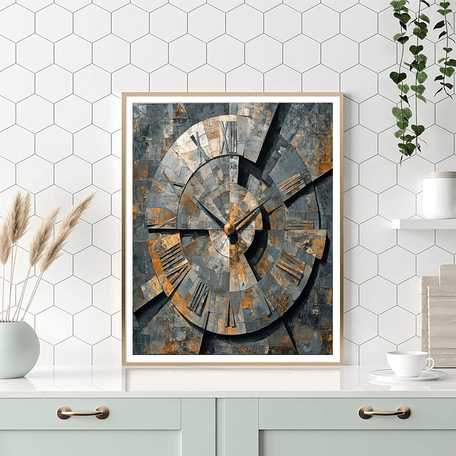 Marcel Duchamp Inspired Dadaist Clockwork  Painting By Numbers Kit
