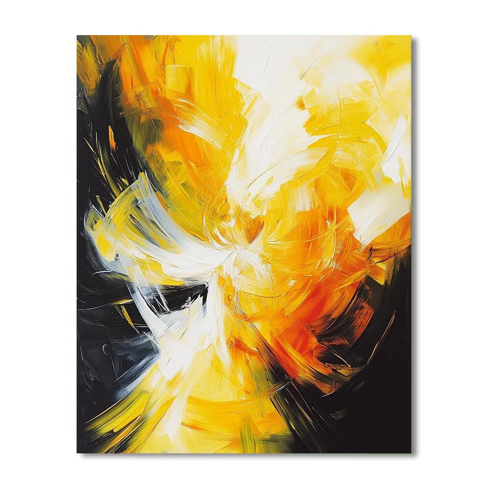 Jean-Michel Basquiat Inspired Illuminated Thoughts  Number Painting