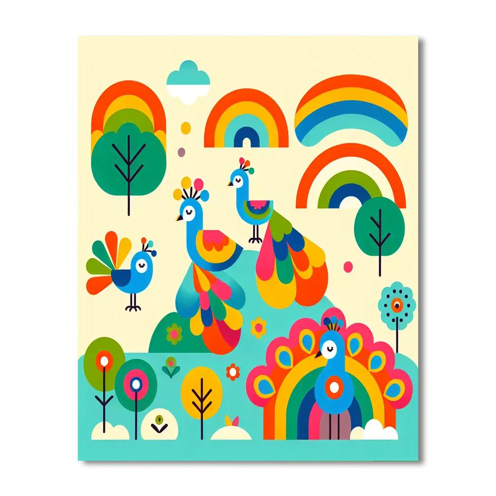 Peacock Parade Of Pride Paint By Numbers