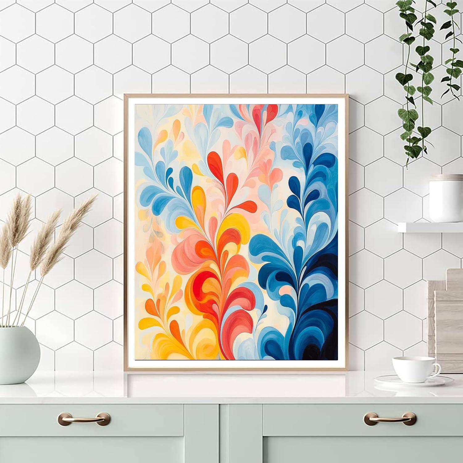 Joan Miró Inspired Colorful Dreamlands  Numbered Painting Kits