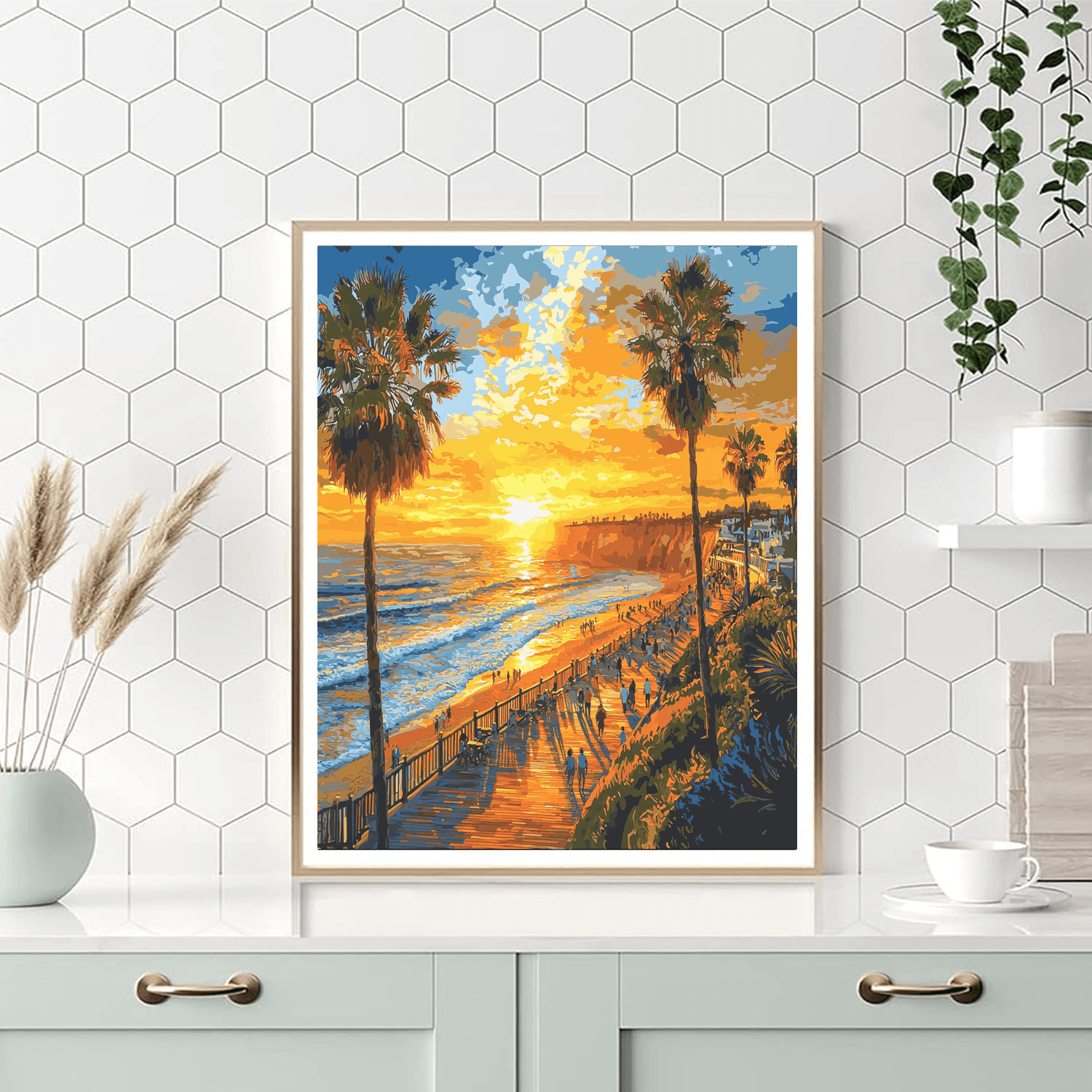 Miraflores Boardwalk Number Painting