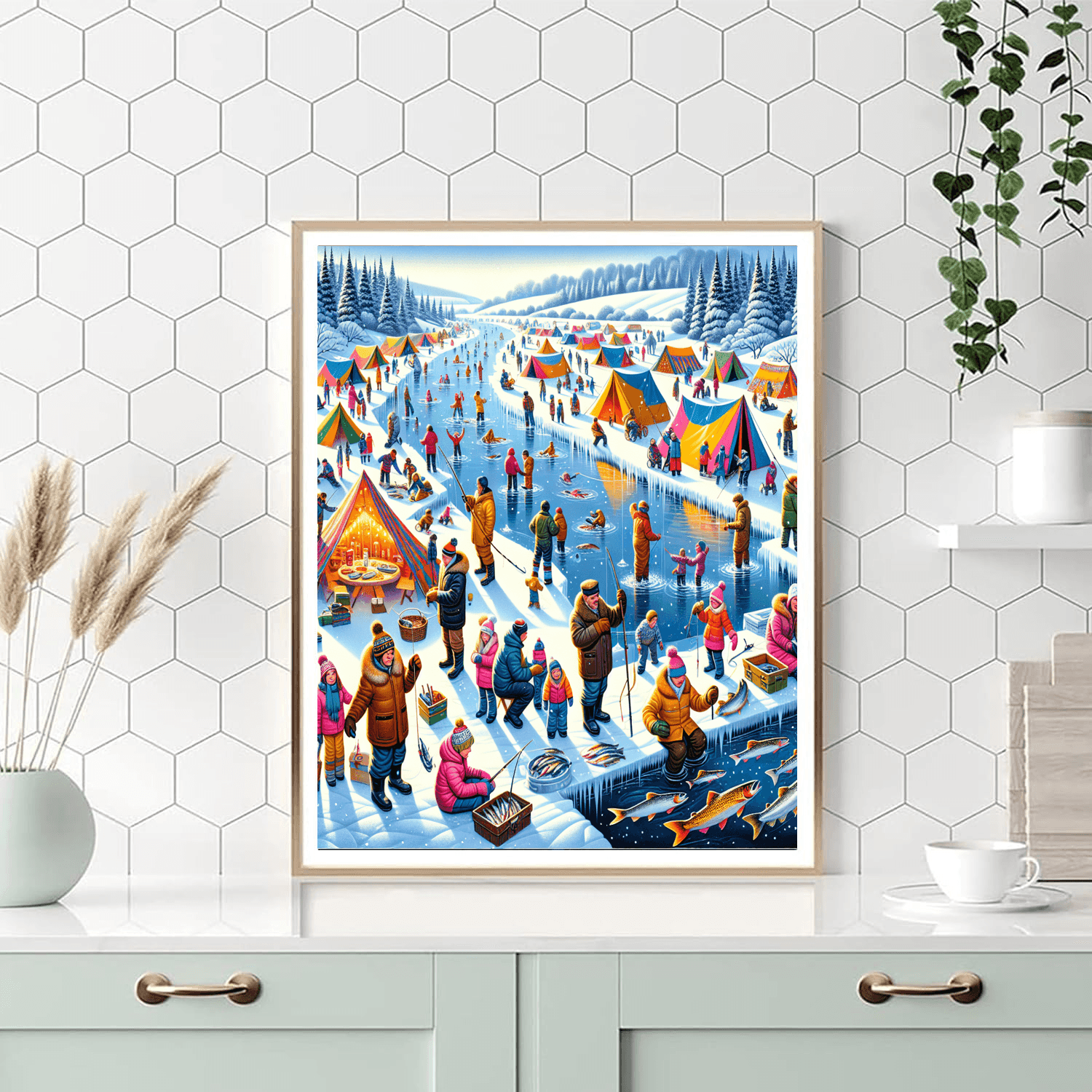 Pyeongchang Trout Festival - South Korea Paint By Numbers Kits