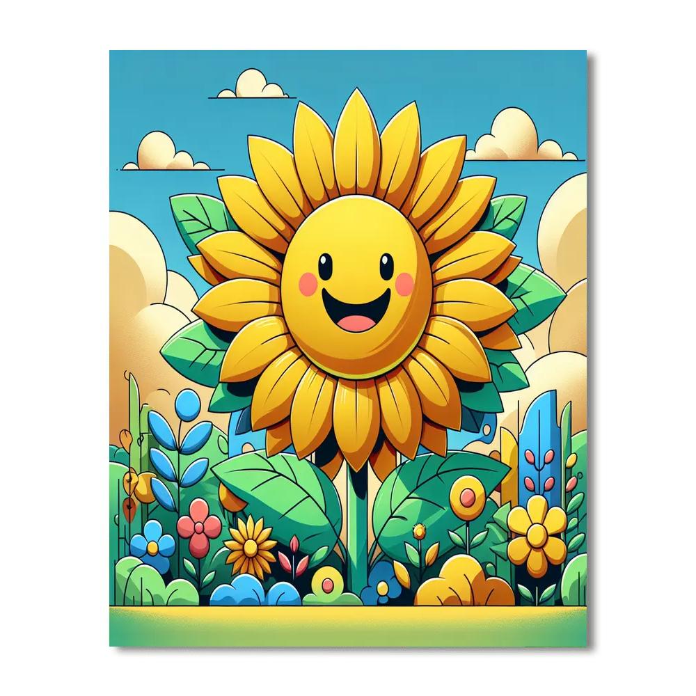 Gigantic Sunflower Numbered Painting Kits