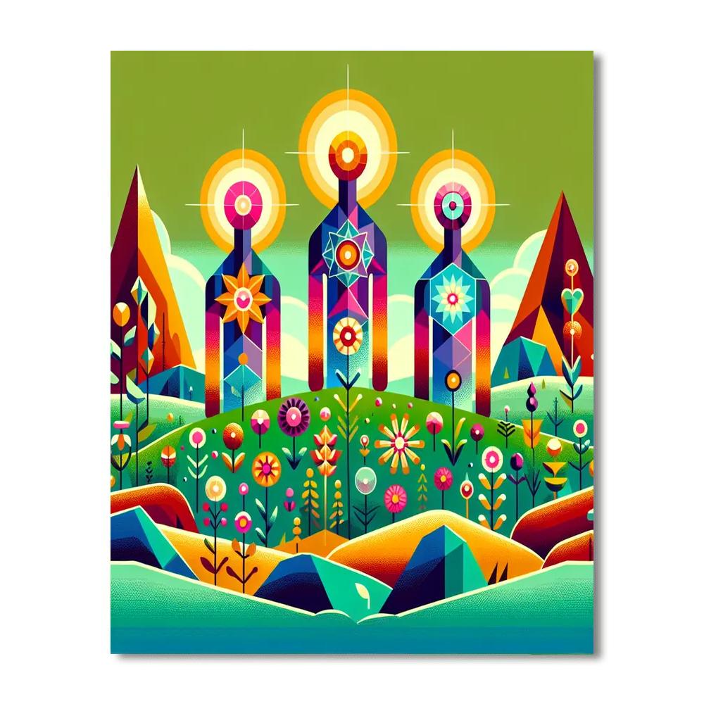 Magic Meadow Gathering Painting Number Kit