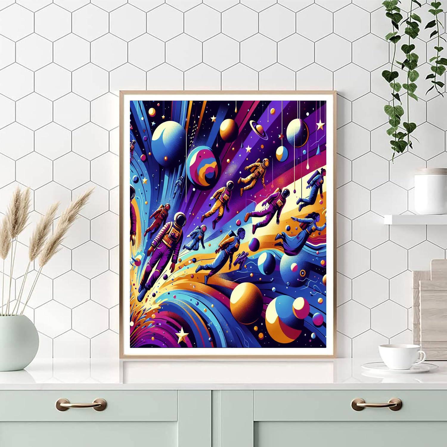 Adventures In Space Travel DIY Paint By Numbers