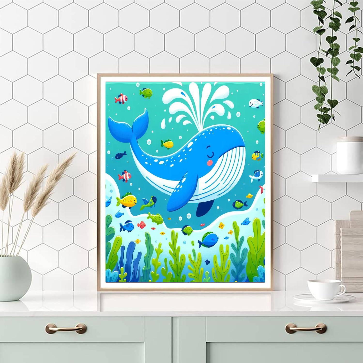 Witty Whale Paint By Numbers Kits