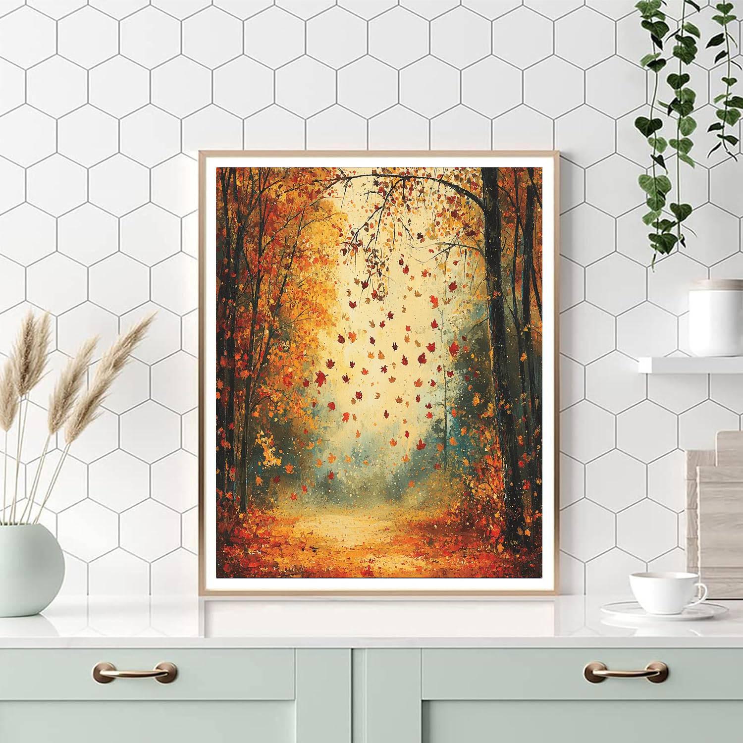 Edgar Degas Inspired Embrace Of Autumn  Paint By Numbers