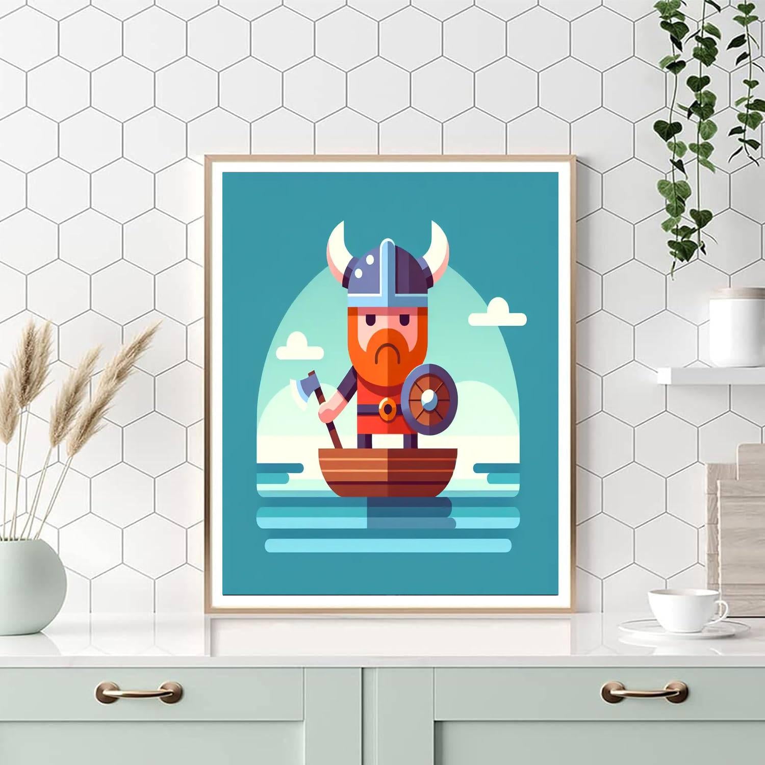 Historical Viking Voyage Paint By Number