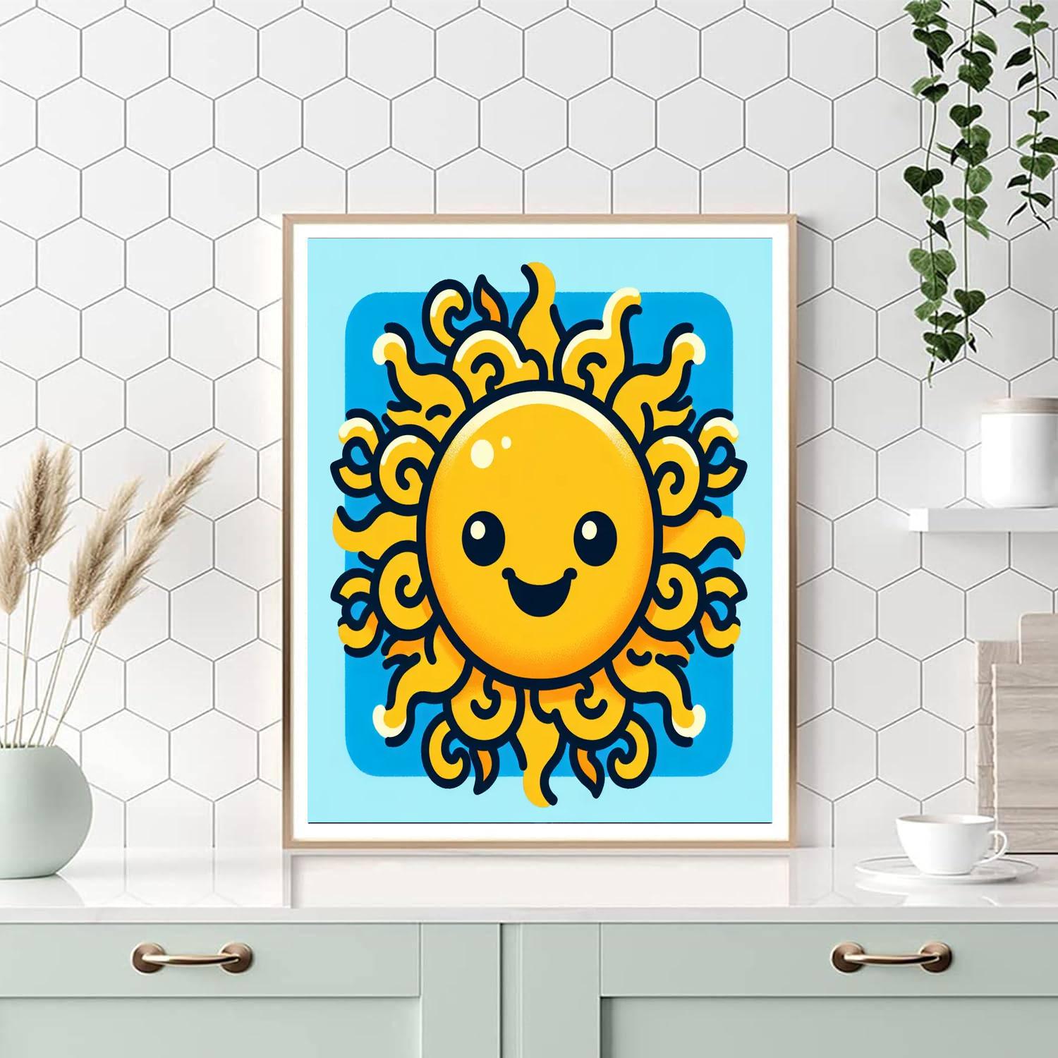 Jolly Sun Paint By Numbers