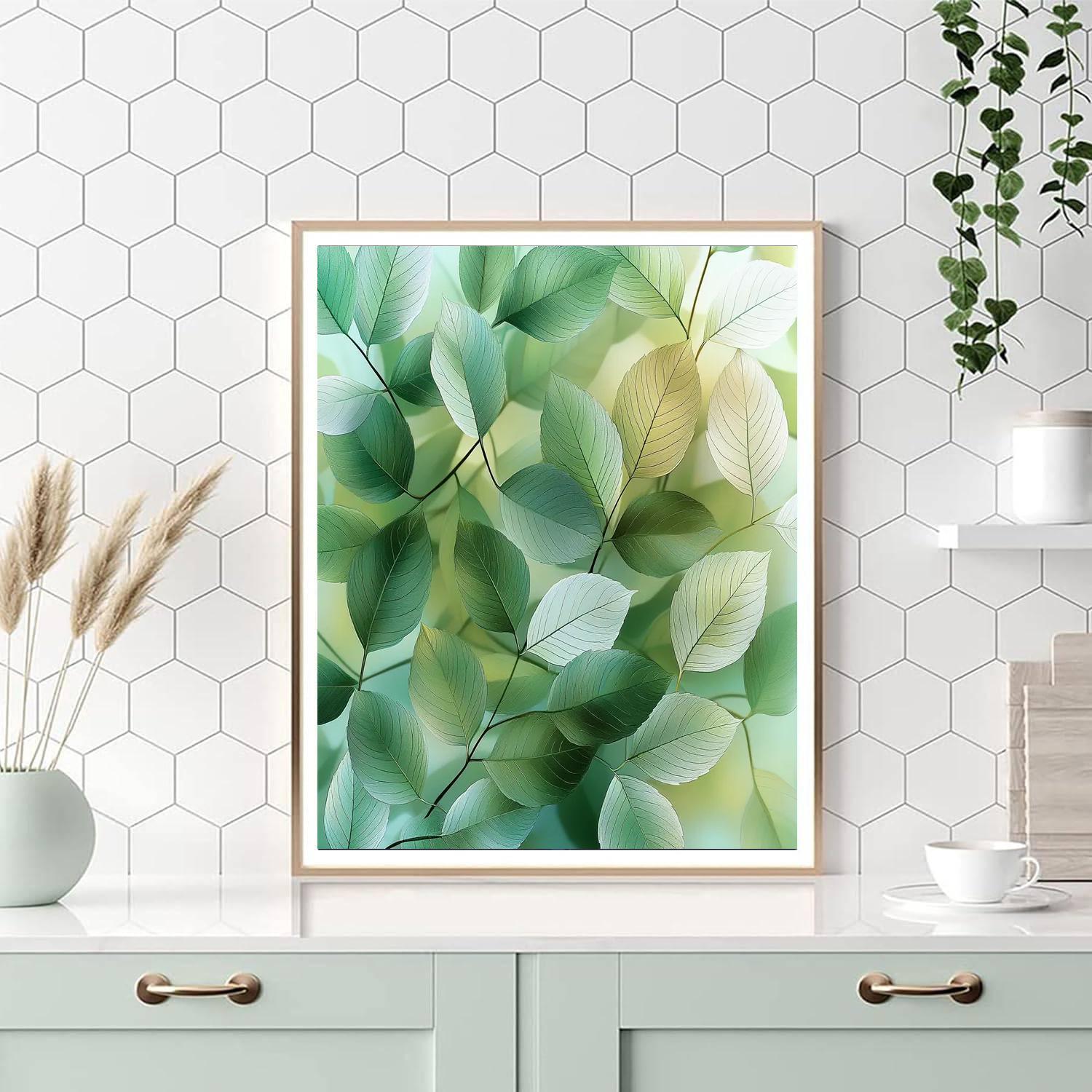 Leonardo Da Vinci Inspired Harmony In Leaves  Paint By Numbers