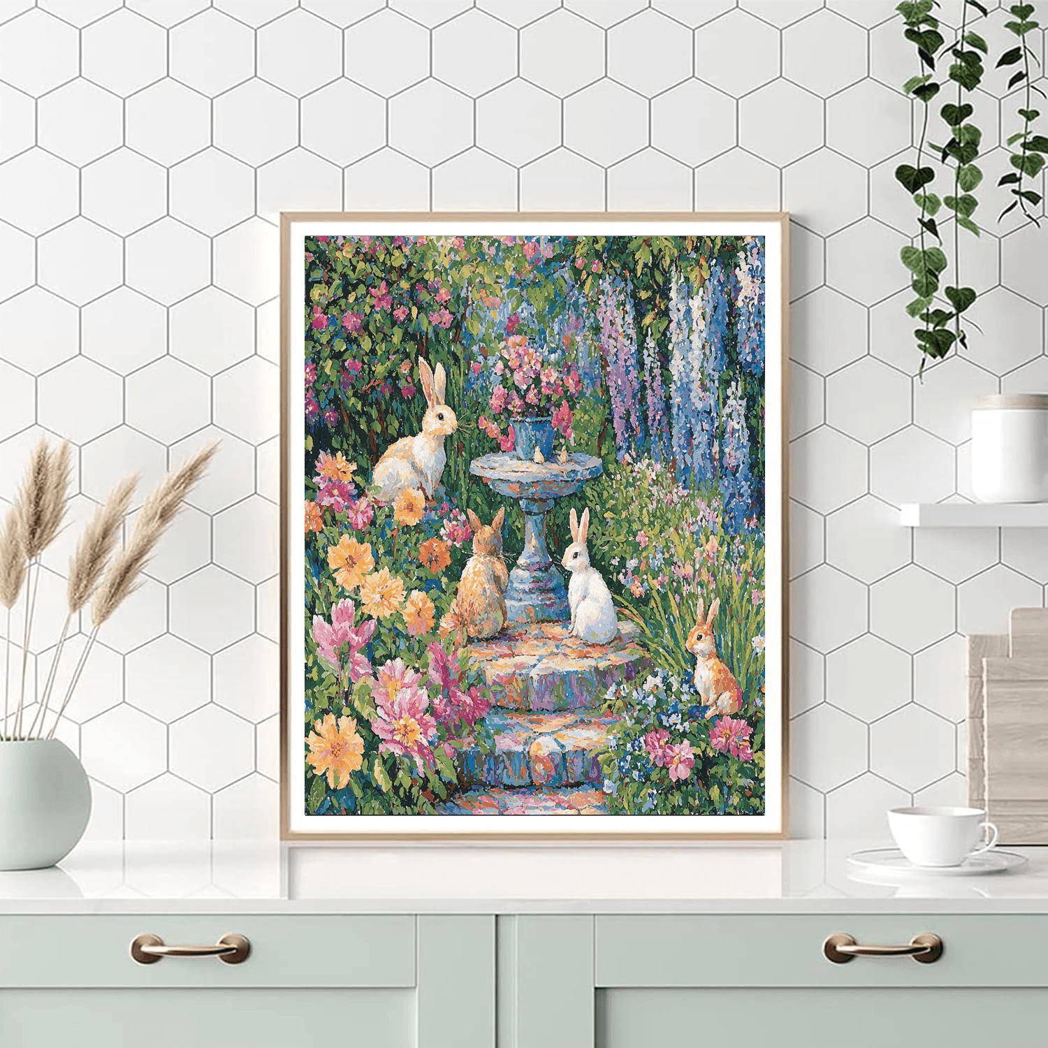Mary Cassatt Inspired Springtime Whimsy  DIY Paint By Numbers