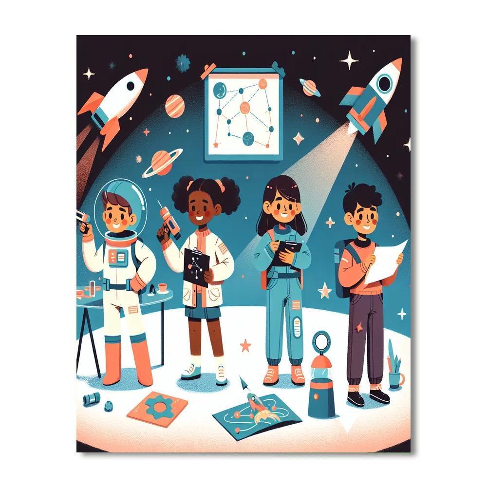 Galactic Hero Academy Painting Number Kit