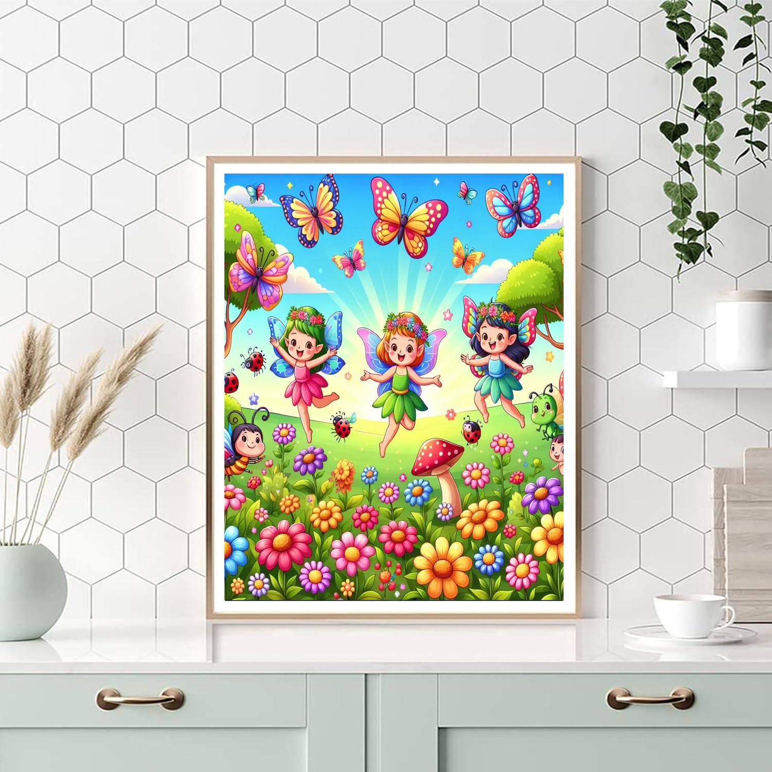 Magical Fairy Gardens Painting By Numbers Kit