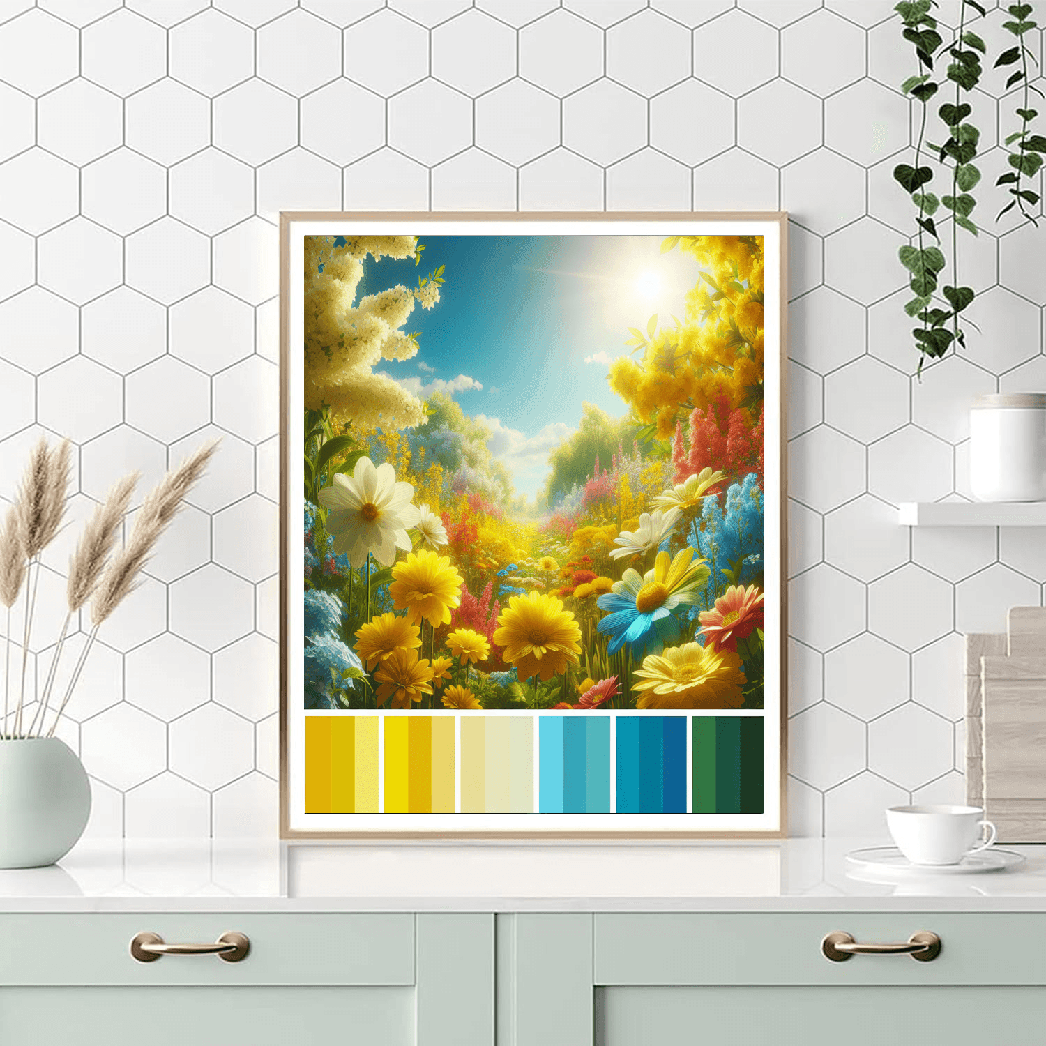 Sunny Springtime Awakening Number Painting