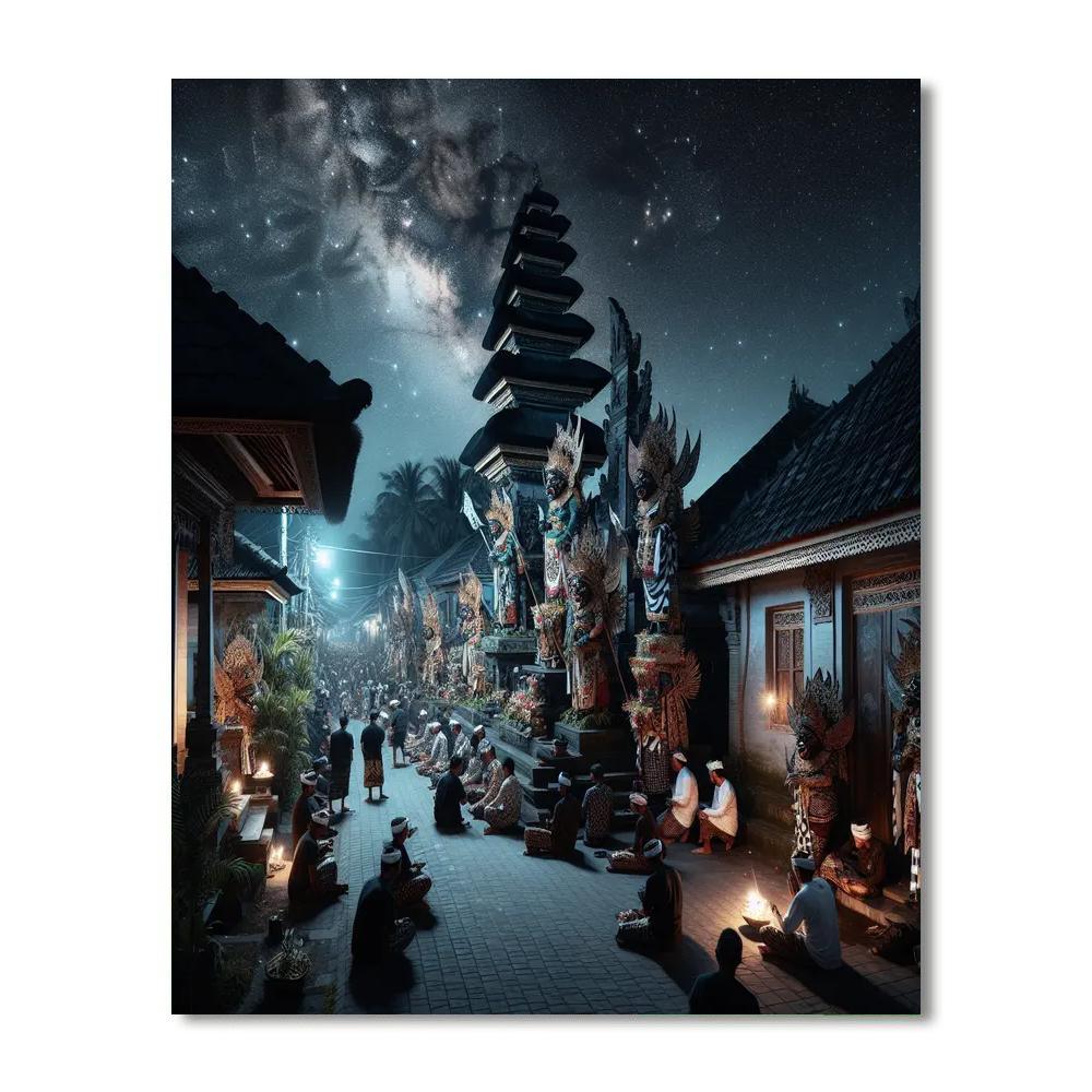 Day Of Silence (nyepi) - Indonesia DIY Paint By Numbers