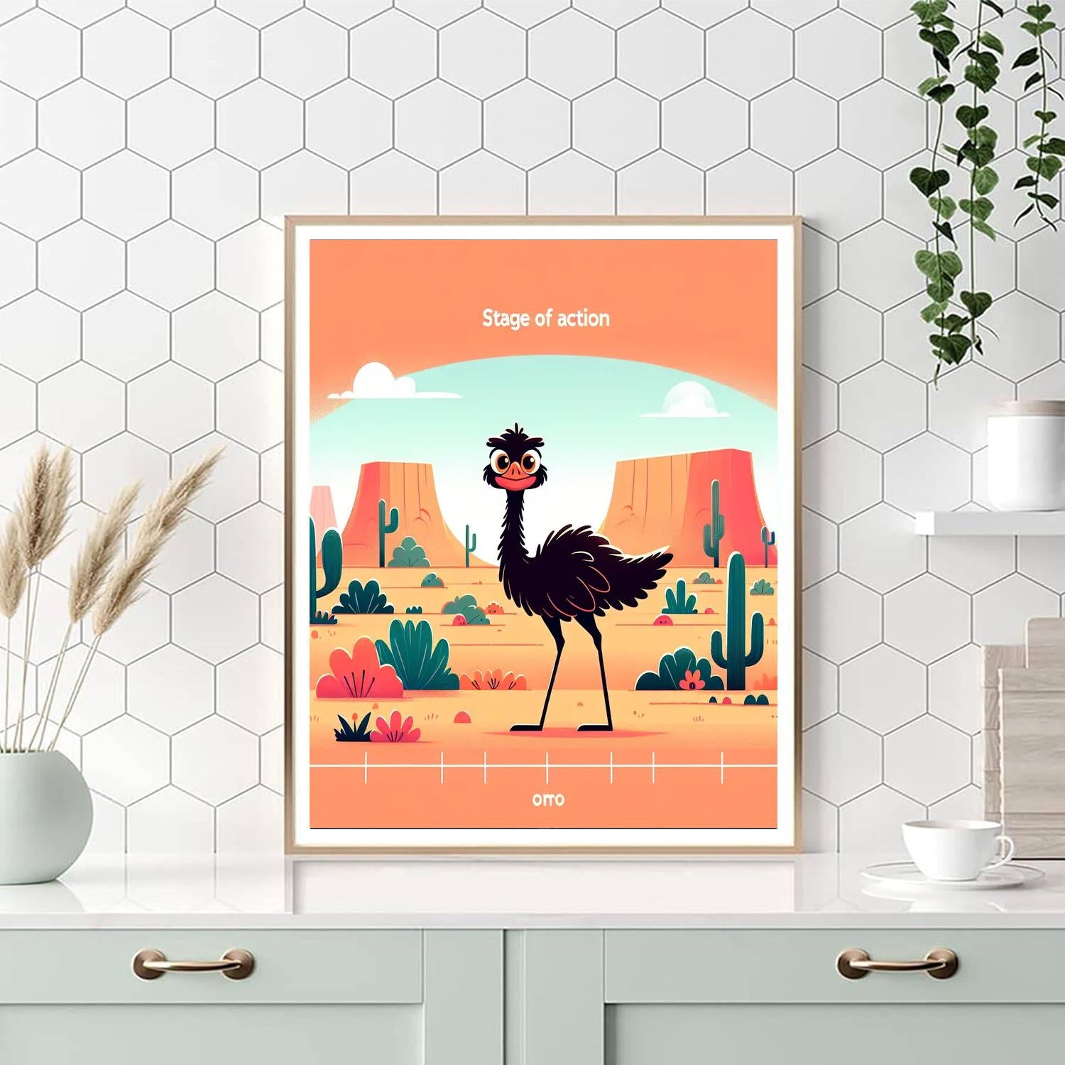 Enchanted Emu Paint By Numbers Art