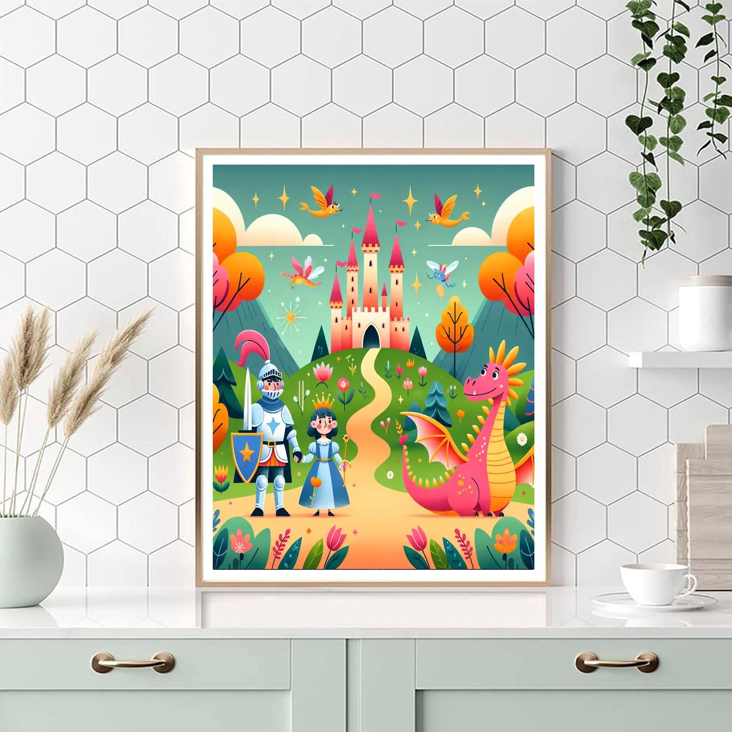 Colorful Fairy Tale Journey Number Painting