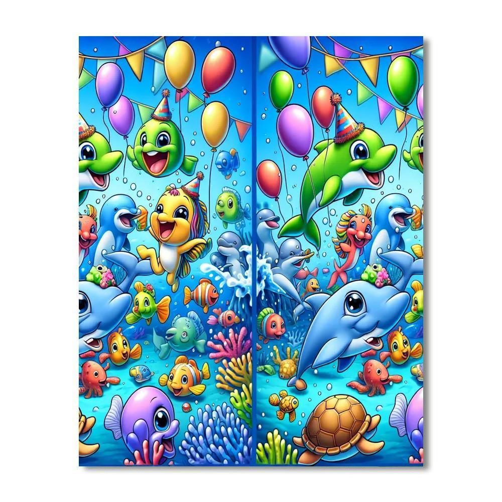 Underwater Party Numbered Painting Kits
