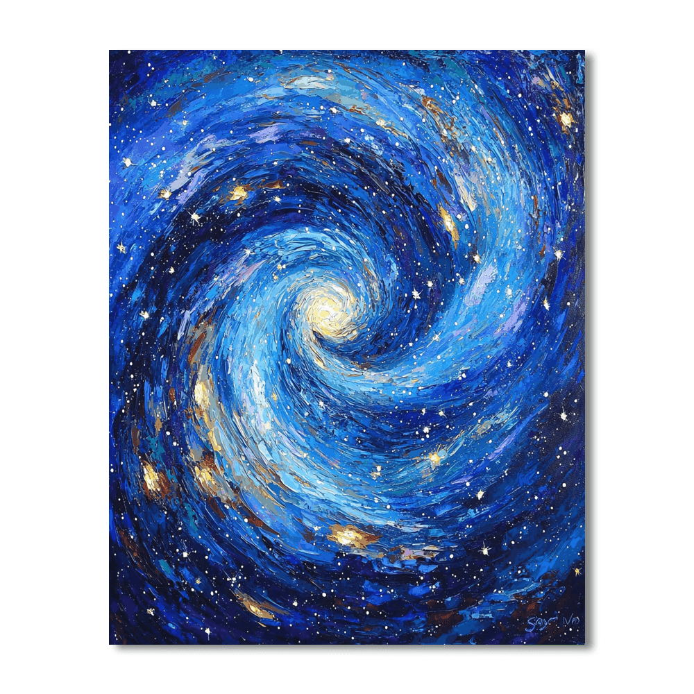 Vincent Van Gogh Inspired Galactic Whirls  Paint By Numbers