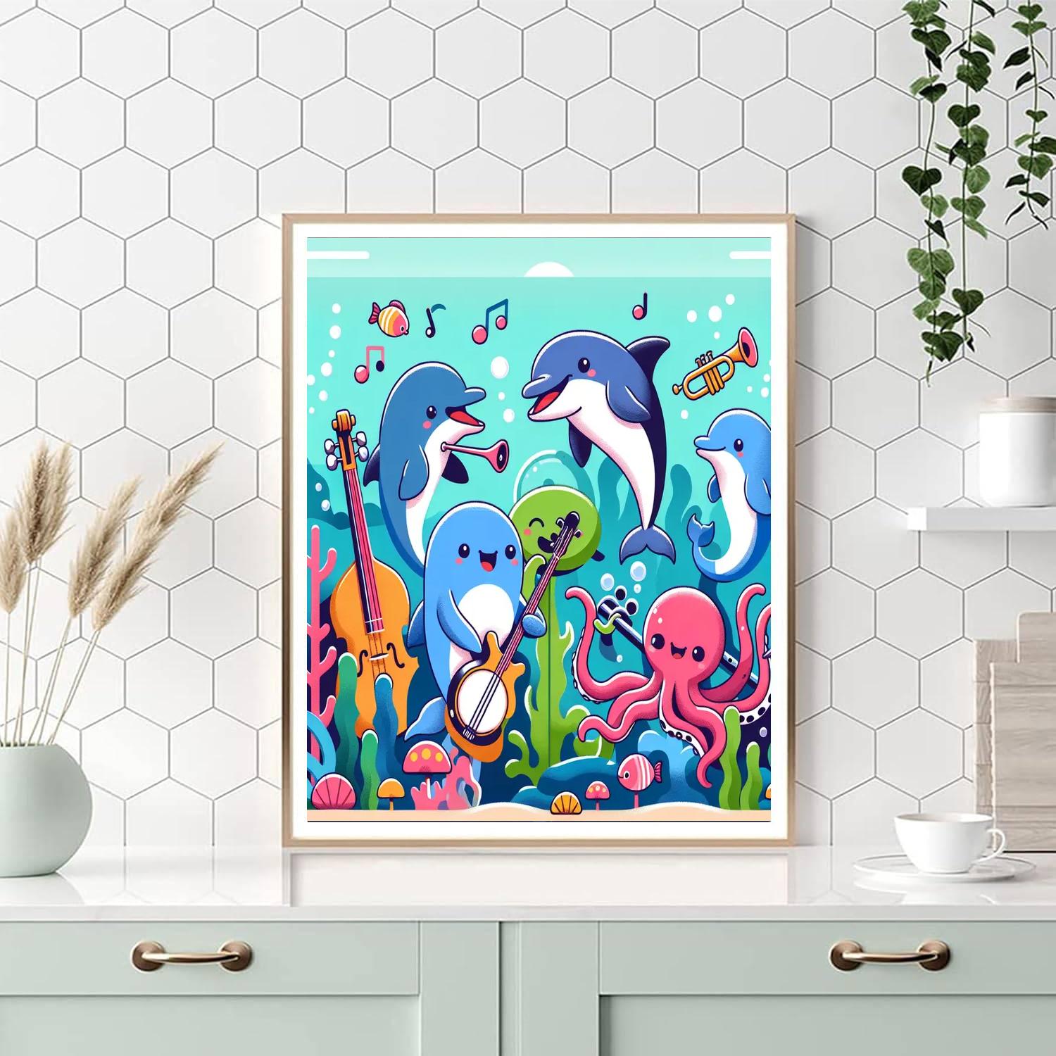 Ocean Orchestra Festival Paint By Numbers Art