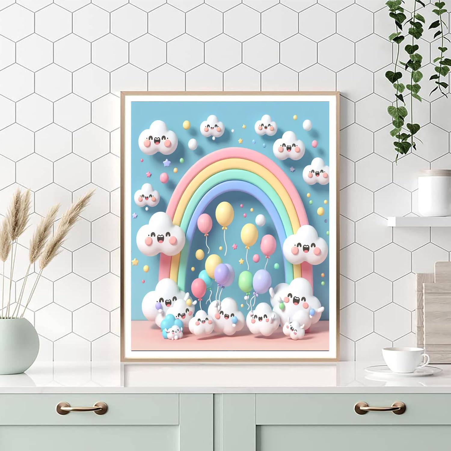 Whimsical Cloud Party Paint By Number