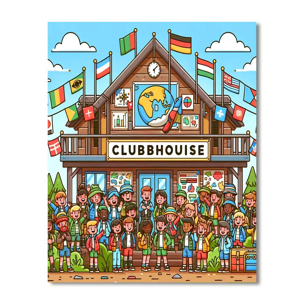 Explorer's Clubhouse DIY Paint By Numbers