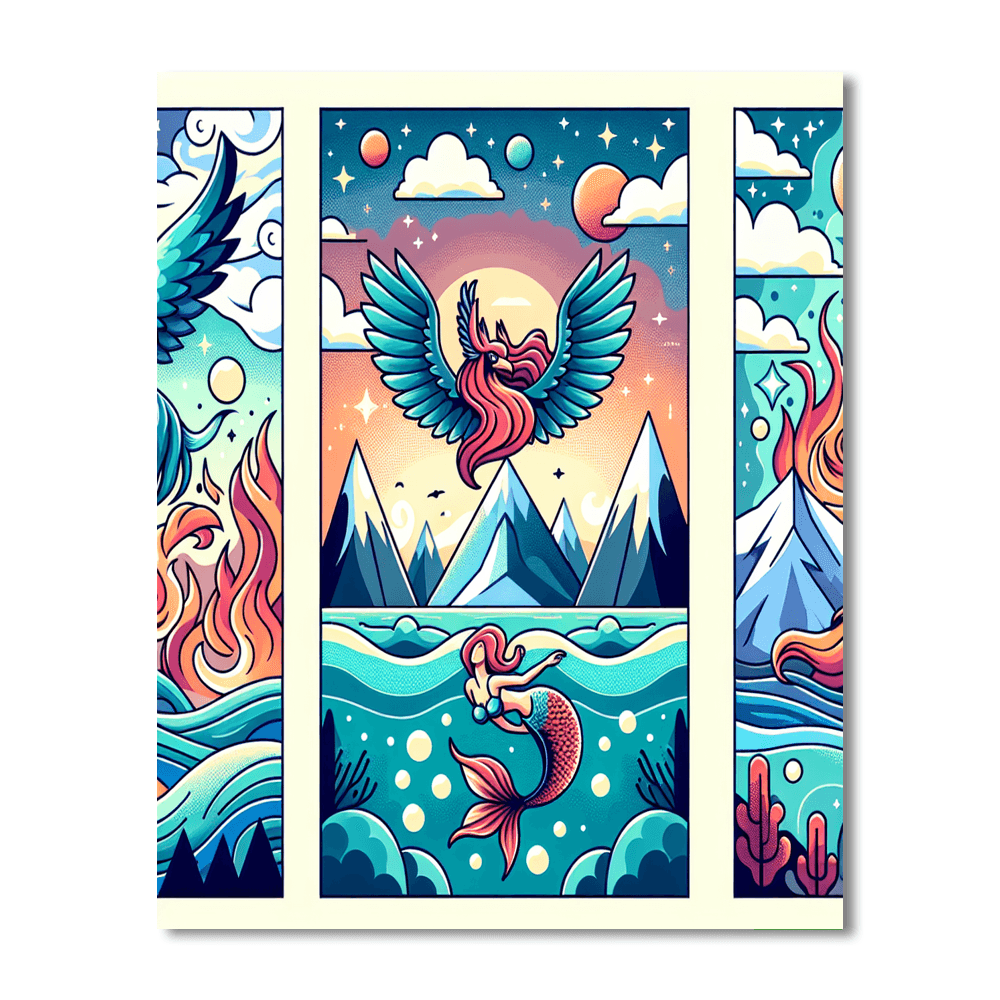 Mystical Creatures Expedition Number Painting