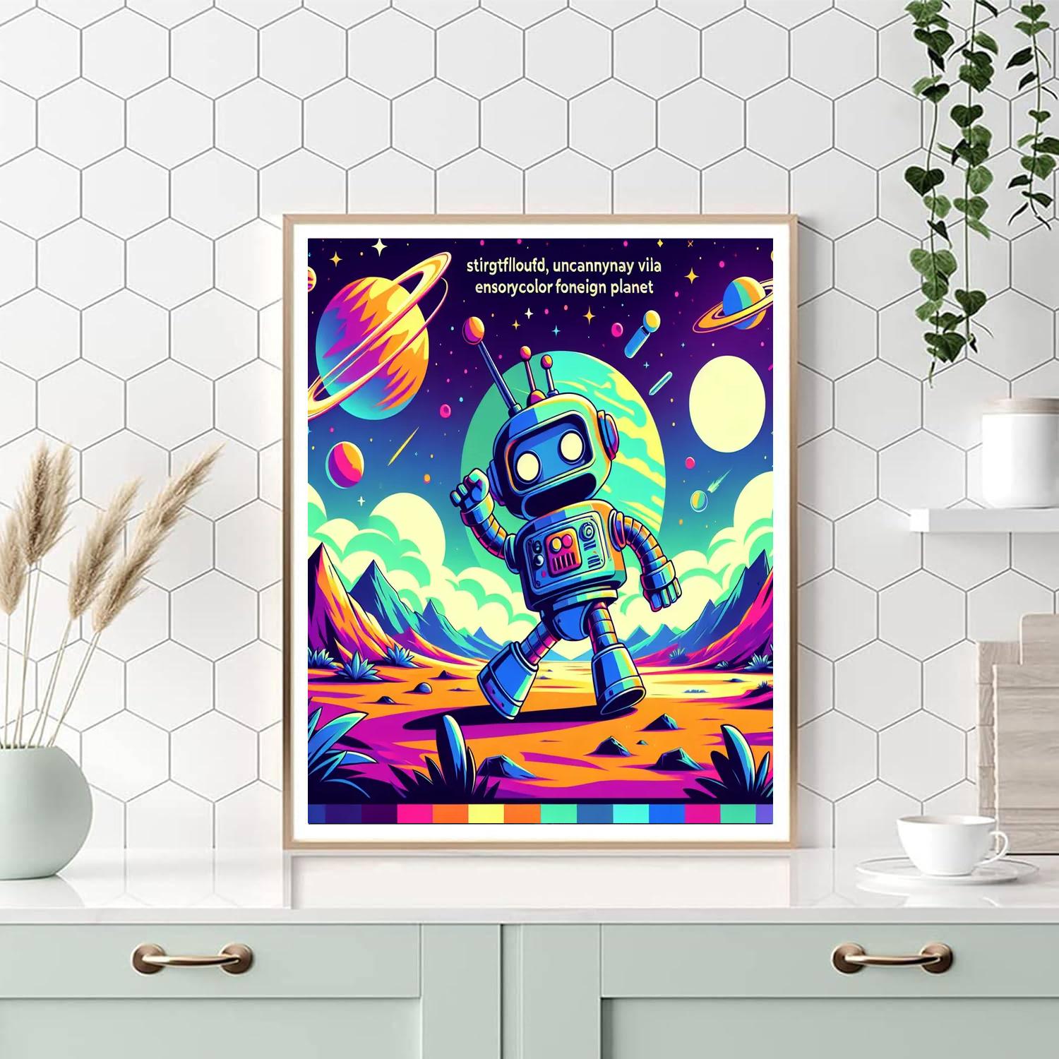 Robot Space Explorer Paint By Numbers Kits