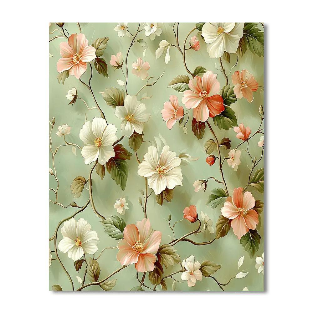 Leonardo Da Vinci Inspired Whispers Of Petals  Paint By Numbers Kits