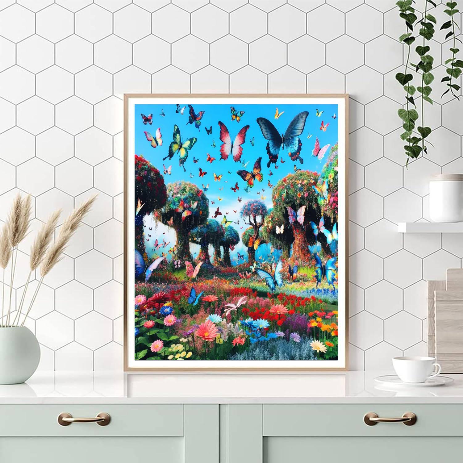 Fantasy Butterfly Garden Paint By Numbers Kits