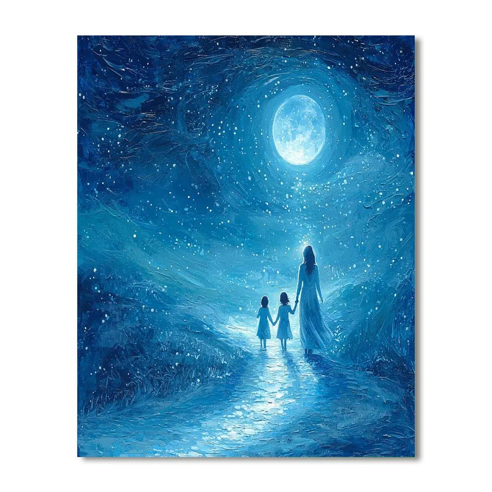 Luminous Paths Number Painting