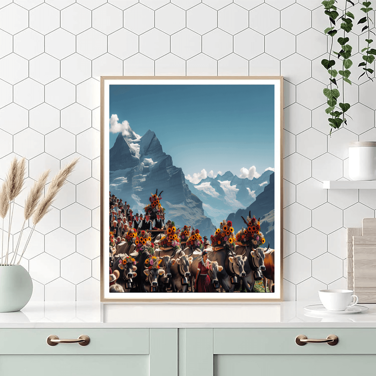 Alpine Transhumance Festival - Switzerland Paint By Number