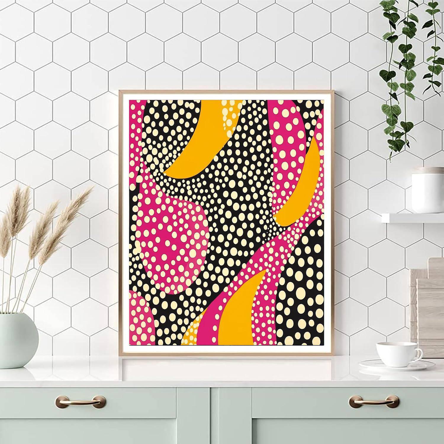 Yayoi Kusama Inspired Dancing Dots  Paint By Number