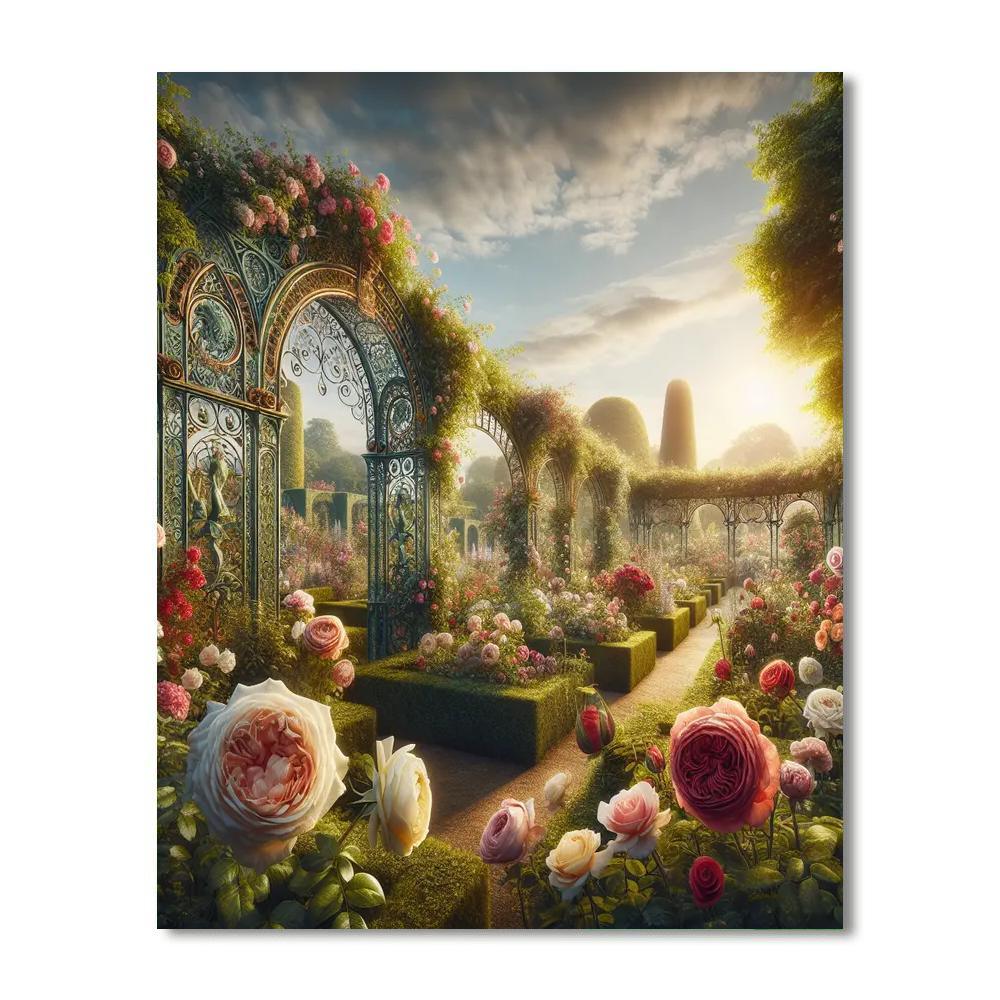 Victorian Enchantment Garden Paint By Numbers Art