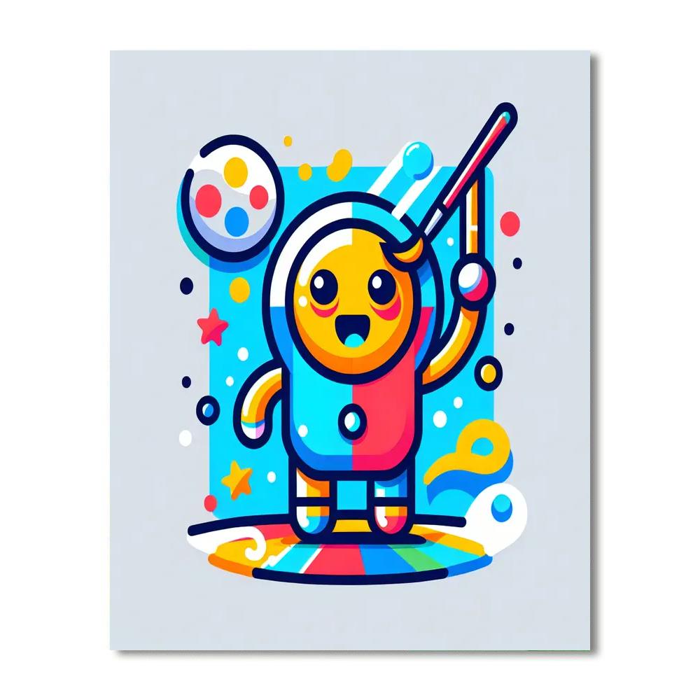 Dancing Robot Buddy Painting Number Kit