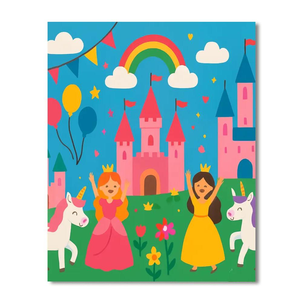 Fairy Tale Kingdom Celebration DIY Paint By Numbers