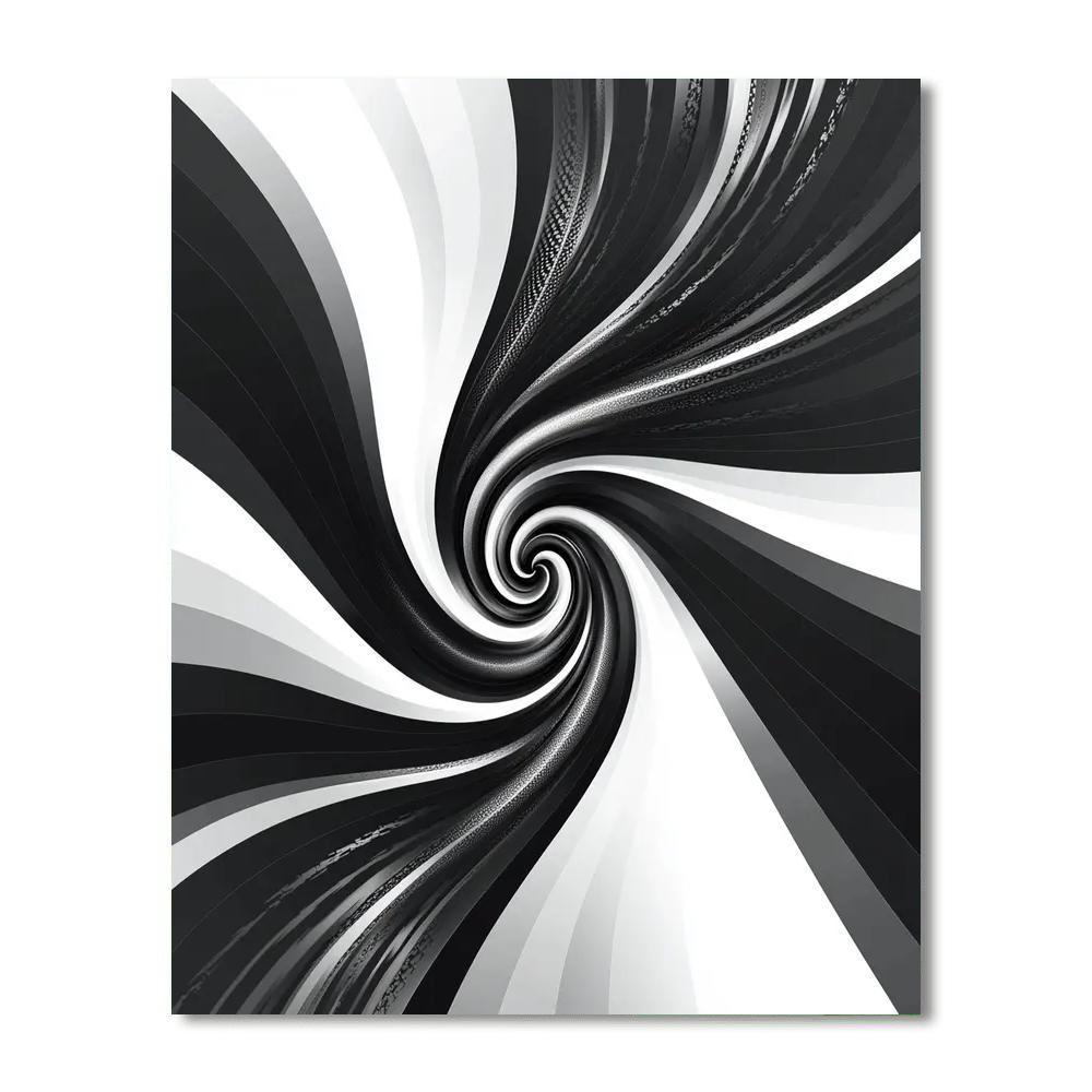 M.C. Escher Inspired Infinite Weave  Number Painting