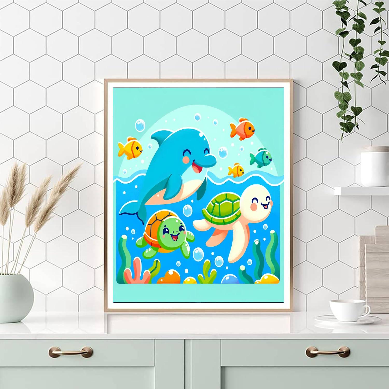 Ocean Friends Underwater Fun Paint By Numbers